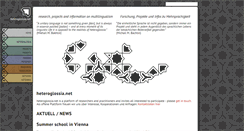 Desktop Screenshot of heteroglossia.net